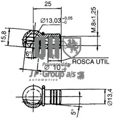 Газовая пружина, раздвижной стол JP GROUP 840080