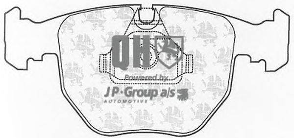 Комплект тормозных колодок, дисковый тормоз JP GROUP BP1052