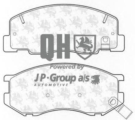 Комплект тормозных колодок, дисковый тормоз JP GROUP BP1195