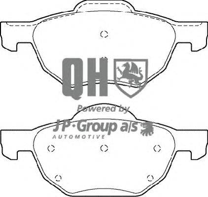 Комплект тормозных колодок, дисковый тормоз JP GROUP BP1380