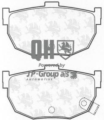 Комплект тормозных колодок, дисковый тормоз JP GROUP BP1154