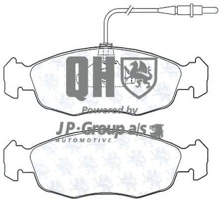Комплект тормозных колодок, дисковый тормоз JP GROUP BP604