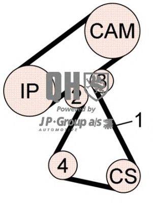 Комплект ремня ГРМ JP GROUP QBK644