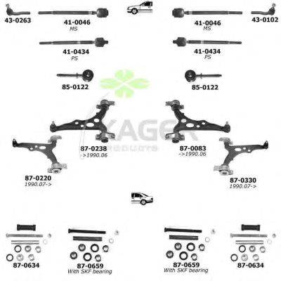 Подвеска колеса KAGER 800335
