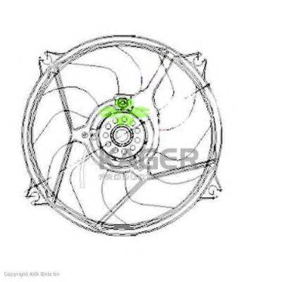 Вентилятор, охлаждение двигателя KAGER 322049