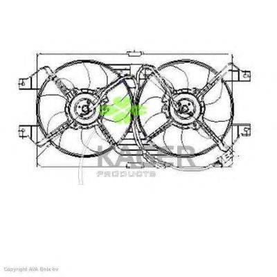 Вентилятор, охлаждение двигателя KAGER 32-2060