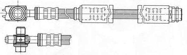 Тормозной шланг KAWE 511924