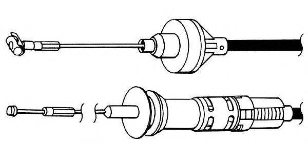 Трос, управление сцеплением KAWE VW01159