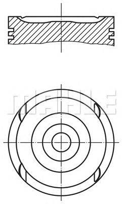 Поршень MAHLE ORIGINAL 0117900
