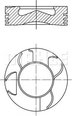 Поршень MAHLE ORIGINAL 0031501