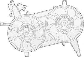 Вентилятор, охлаждение двигателя J. DEUS EV819810