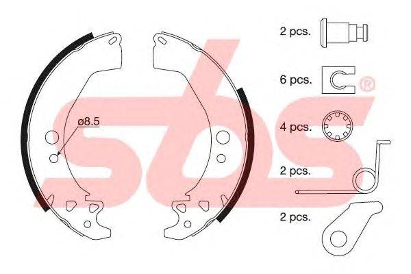 Комплект тормозных колодок sbs 18492737649