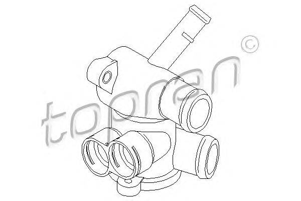 Фланец охлаждающей жидкости TOPRAN 108 738