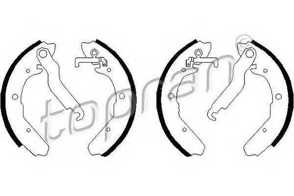 Комплект тормозных колодок TOPRAN 103289