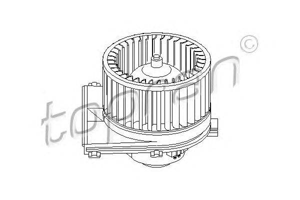 Электродвигатель, вентиляция салона TOPRAN 109 826