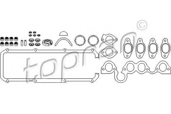 Комплект прокладок, головка цилиндра TOPRAN 101479