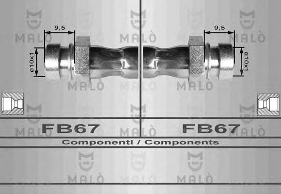 Тормозной шланг MALÒ 80150