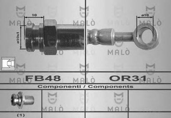 Тормозной шланг MALÒ 80278