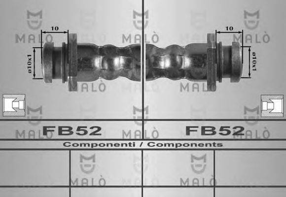 Тормозной шланг MALÒ 80280