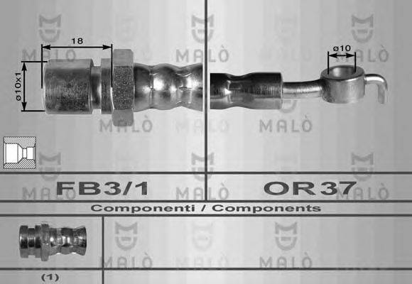 Тормозной шланг MALÒ 80288