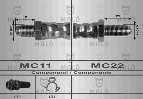 Тормозной шланг MALÒ 8421