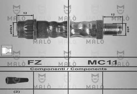 Тормозной шланг MALÒ 8641