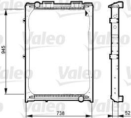 Радиатор, охлаждение двигателя VALEO 730323