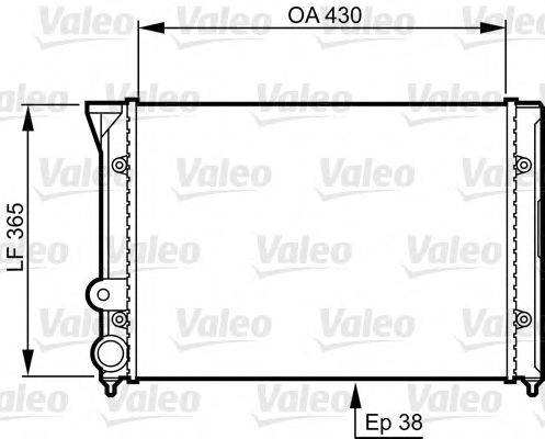 Радиатор, охлаждение двигателя VALEO 731401