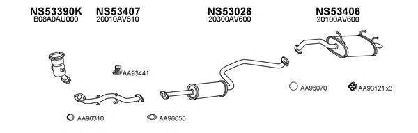 Система выпуска ОГ VENEPORTE 530185