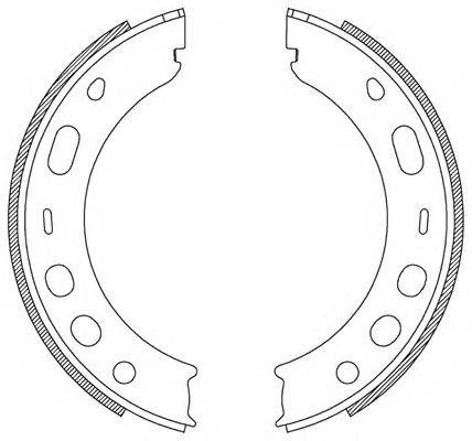 Комплект тормозных колодок OPEN PARTS BSA2204.00