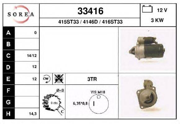 Стартер EAI 33416