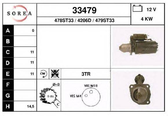 Стартер EAI 33479