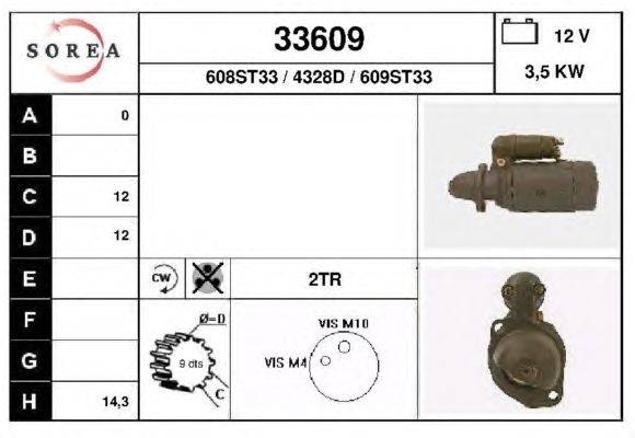 Стартер EAI 33609