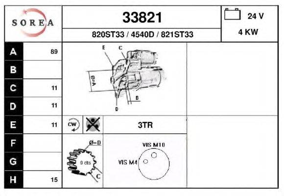 Стартер EAI 33821