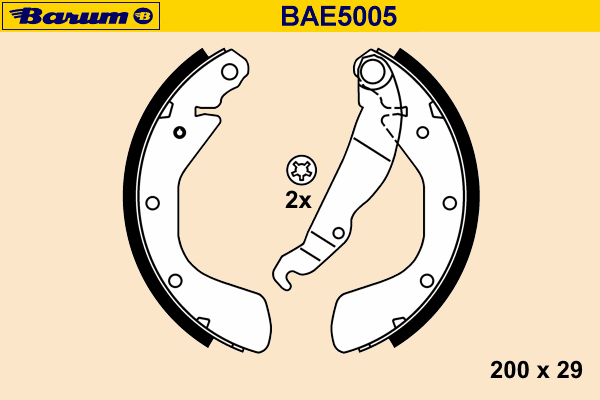 Комплект тормозных колодок BARUM BAE5005