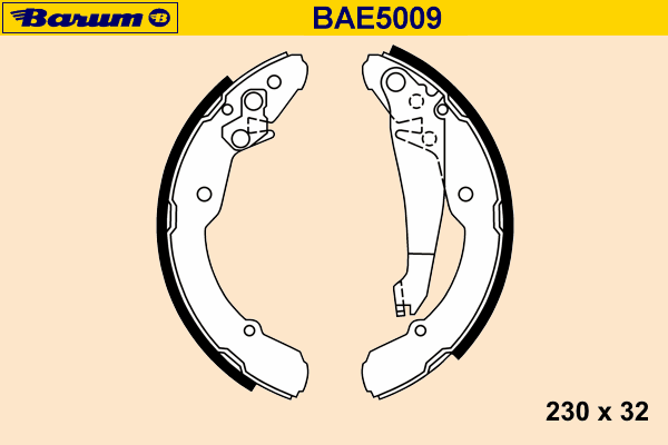 Комплект тормозных колодок BARUM BAE5009