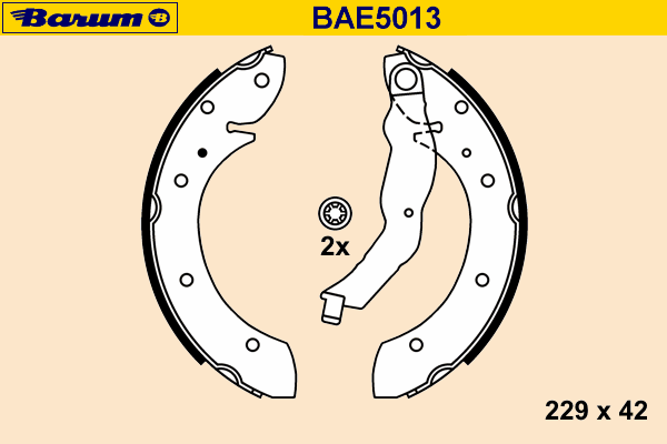 Комплект тормозных колодок BARUM BAE5013