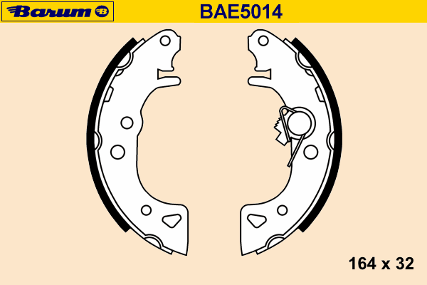 Комплект тормозных колодок BARUM BAE5014