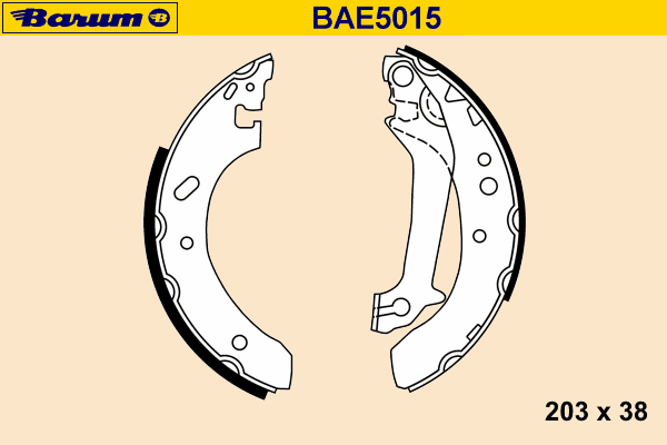 Комплект тормозных колодок BARUM BAE5015