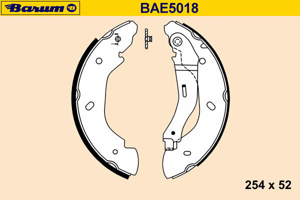 Комплект тормозных колодок BARUM BAE5018