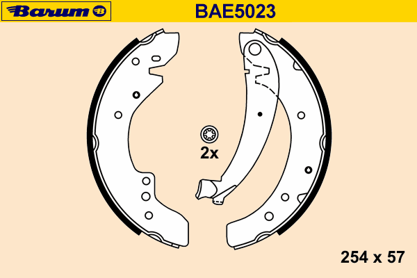 Комплект тормозных колодок BARUM BAE5023