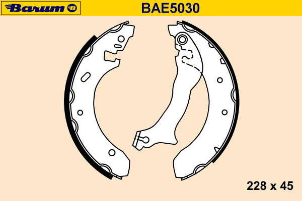 Комплект тормозных колодок BARUM BAE5030