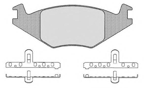 Комплект тормозных колодок, дисковый тормоз RAICAM 20889
