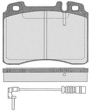 Комплект тормозных колодок, дисковый тормоз RAICAM 14802