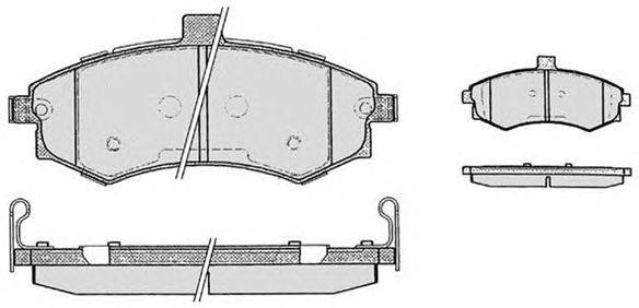 Комплект тормозных колодок, дисковый тормоз RAICAM 5030