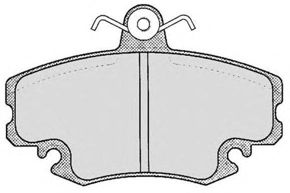 Комплект тормозных колодок, дисковый тормоз RAICAM 21404