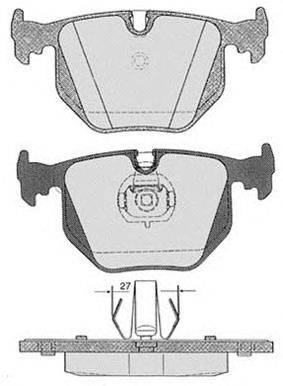Комплект тормозных колодок, дисковый тормоз RAICAM 554.1