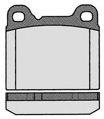 Комплект тормозных колодок, дисковый тормоз RAICAM 584.0