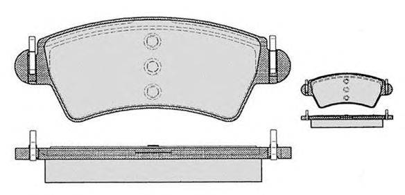 Комплект тормозных колодок, дисковый тормоз RAICAM 6861