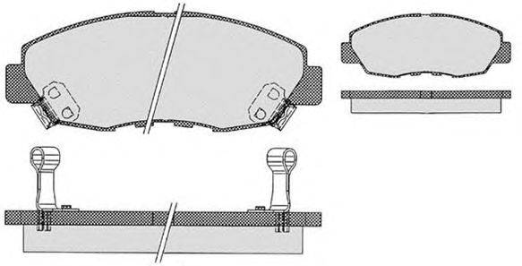 Комплект тормозных колодок, дисковый тормоз RAICAM 21497